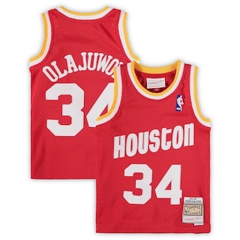 preschool mitchell and ness hakeem olajuwon red houston rock-332